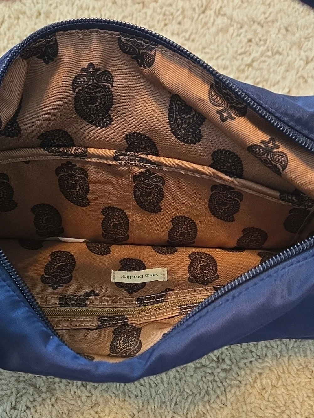 NWT Vera Bradley Navy Marcelle Shoulder Bag - Picture 4 of 4